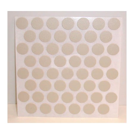 Adhesive Cover Caps Pvc Almond 9/16 In. 1 Sheet 52 Caps